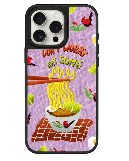 iPhone Leather Grip - Go Eat Some Mie