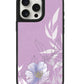 iPhone Leather Grip Case - Purple Lily