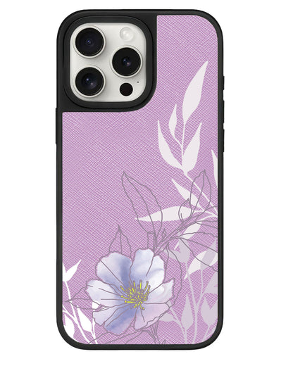 iPhone Leather Grip - Purple Lily