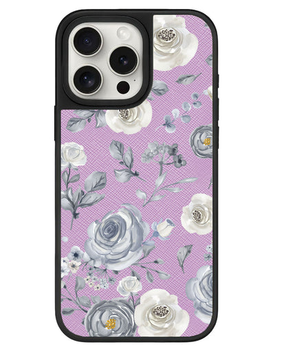 iPhone Leather Grip - Blue Rose