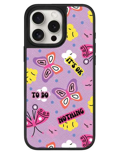 iPhone Leather Grip - It's OK to do Nothing