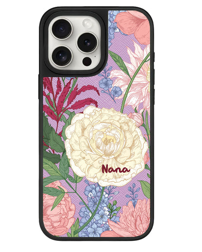 iPhone Leather Grip - July Delphinium