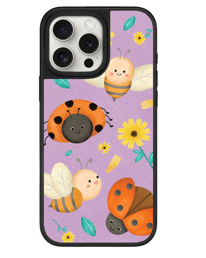 iPhone Leather Grip - Ladybug & Bee