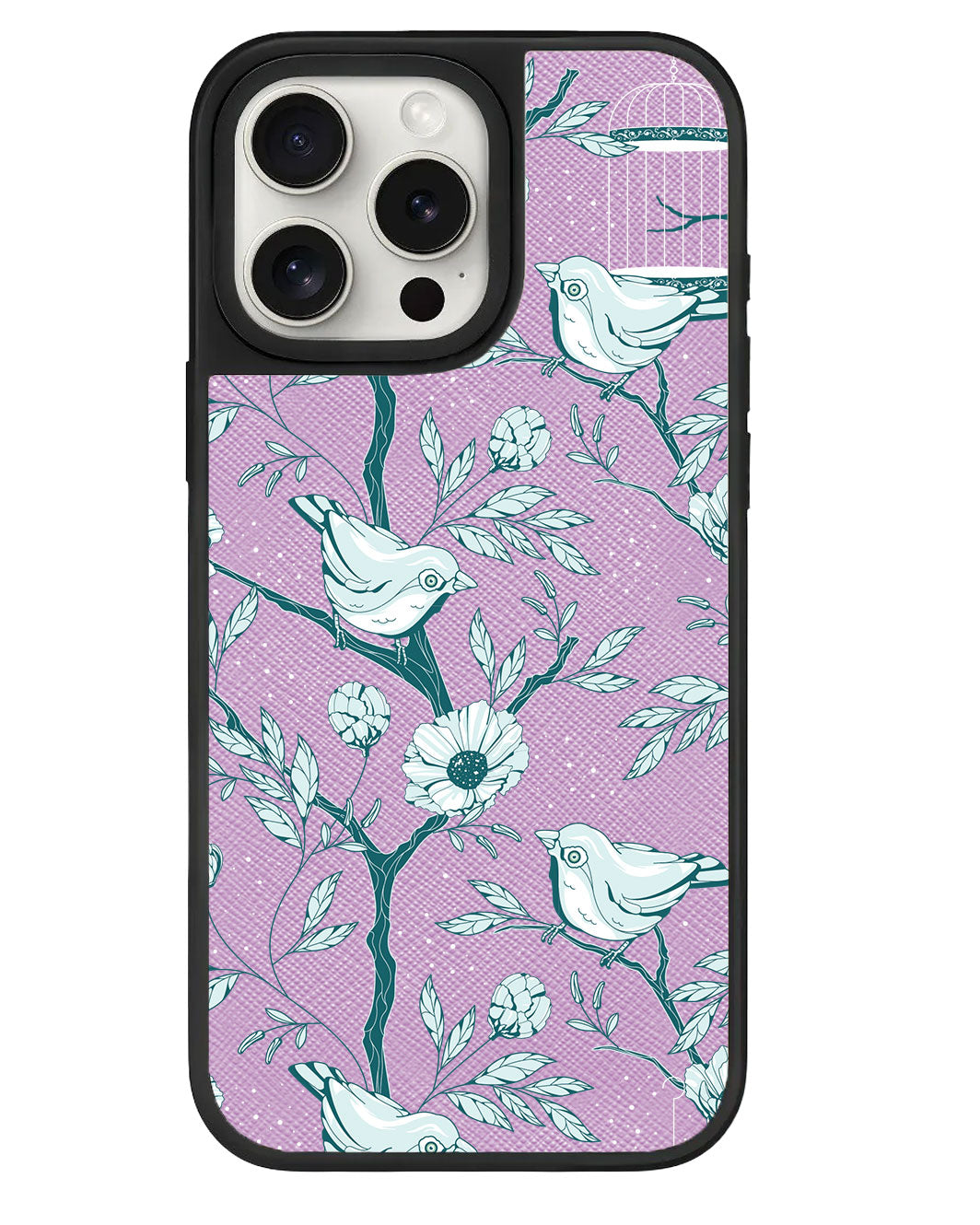 iPhone Leather Grip - Lovebird Monochrome 6.0
