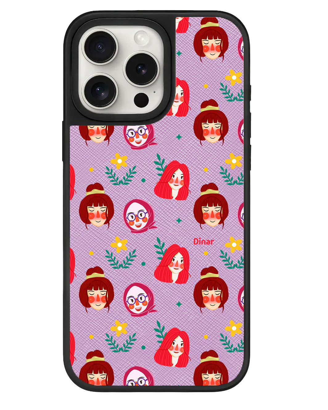 iPhone Leather Grip - Lovely Faces