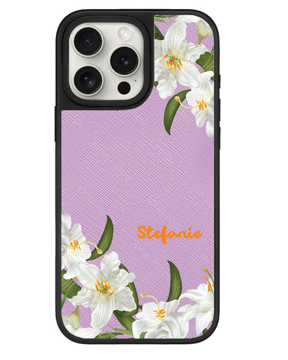 iPhone Leather Grip - May Lily of the Valley