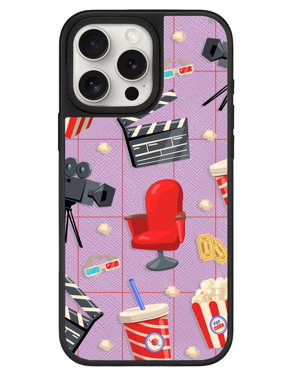 iPhone Leather Grip Case - Movienight