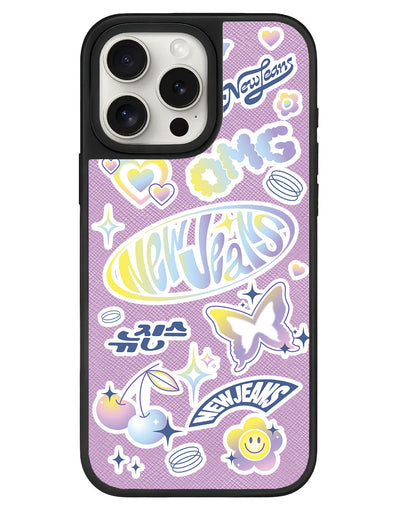 iPhone Leather Grip - New Jeans OMG 1.0