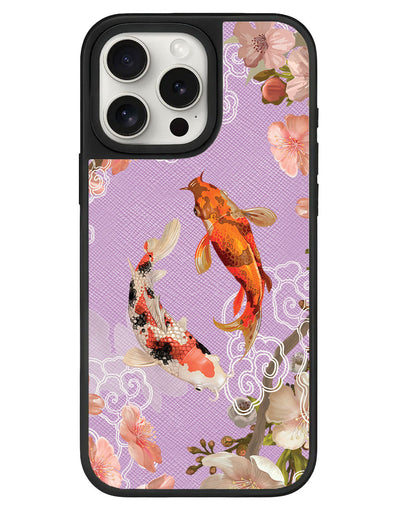 iPhone Leather Grip - Oil Painting Koi