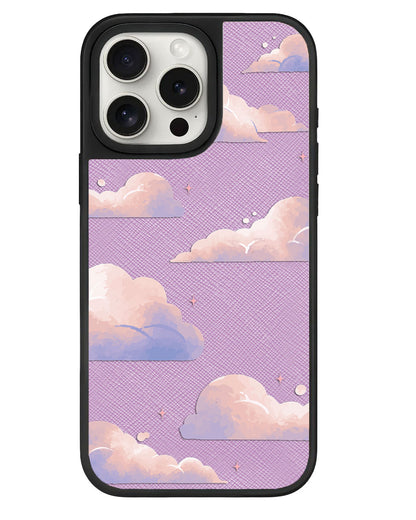 iPhone Leather Grip - Pastel Clouds