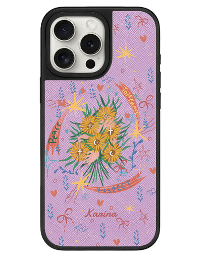 iPhone Leather Grip - Peace