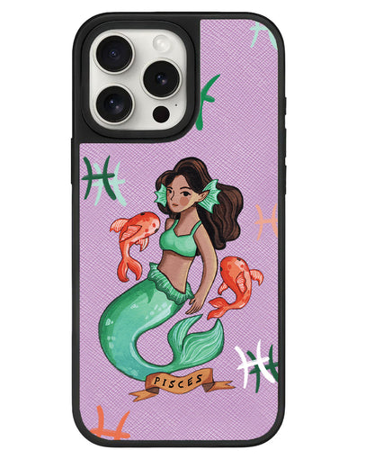 iPhone Leather Grip - Pisces