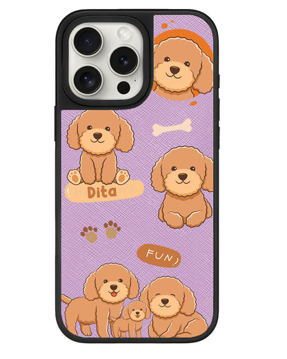 iPhone Leather Grip - Poodle Squad 4.0