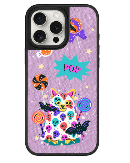 iPhone Leather Grip - Puppy Monster