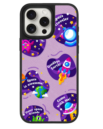 iPhone Leather Grip - Space Traveller