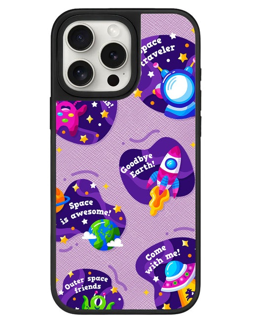 iPhone Leather Grip - Space Traveller