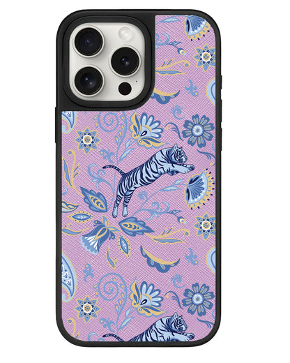 iPhone Leather Grip - Tiger & Floral 1.0