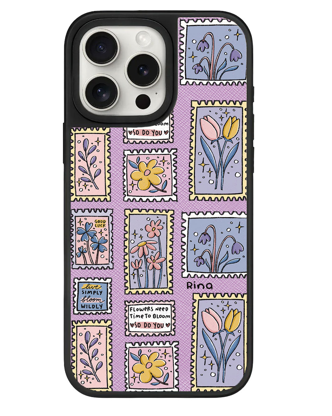 iPhone Leather Grip - Time to Bloom