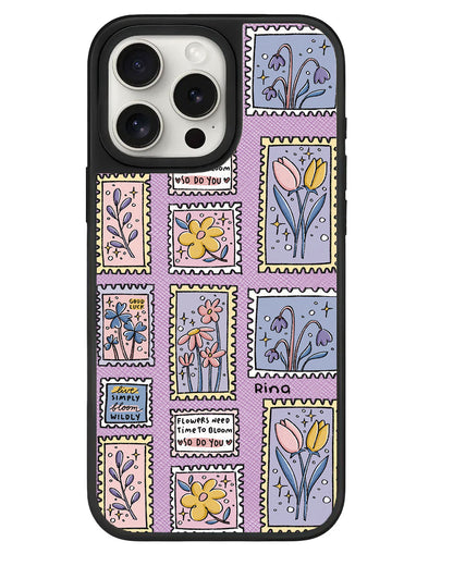 iPhone Leather Grip - Time to Bloom