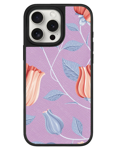 iPhone Leather Grip - Red Tulip