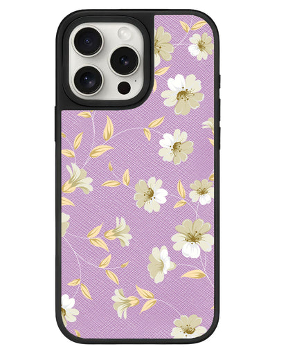 iPhone Leather Grip - White Magnolia