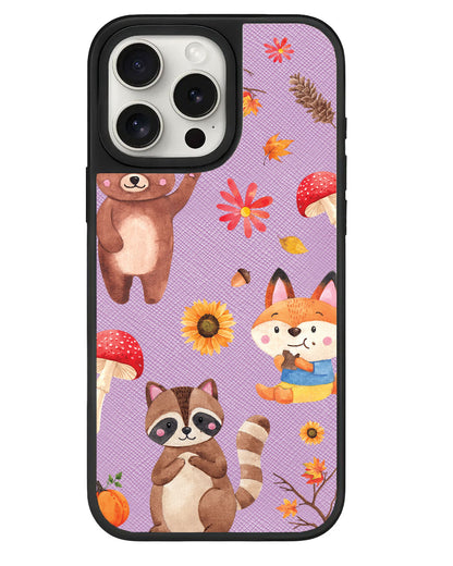 iPhone Leather Grip - Autumn Animals