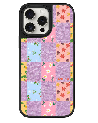 iPhone Leather Grip - Four Seasons Stamps