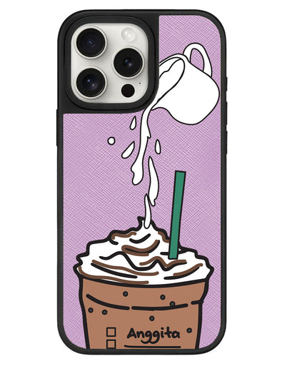 iPhone Leather Grip - Coffee Frappe