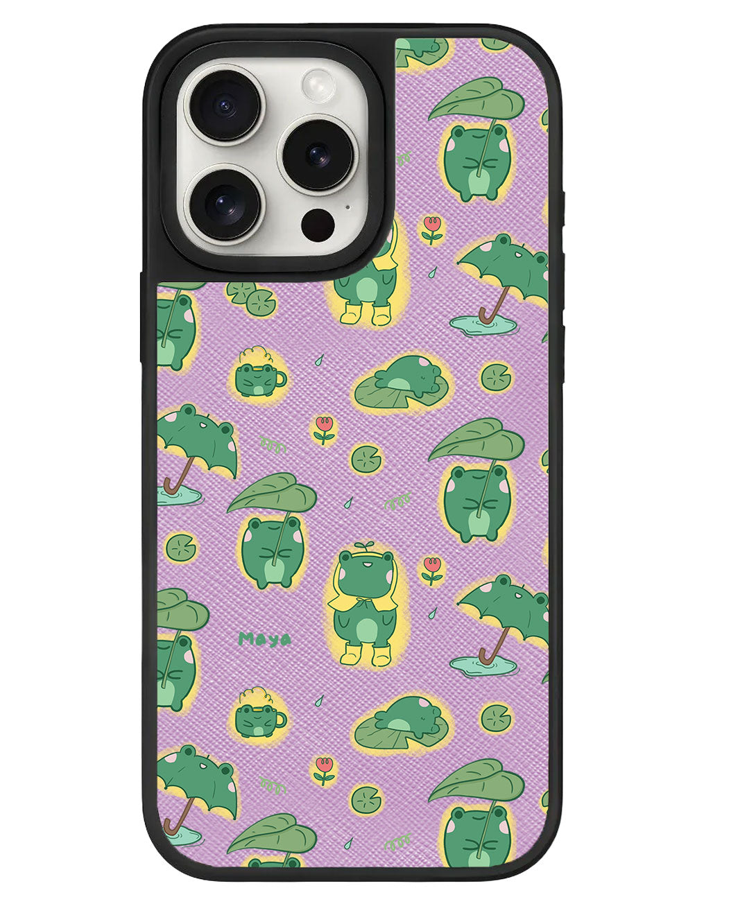 iPhone Leather Grip - Happy Rain