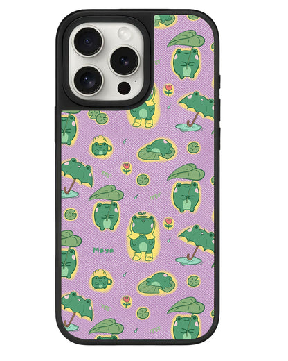 iPhone Leather Grip - Happy Rain