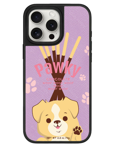 iPhone Leather Grip - Pawky Dog