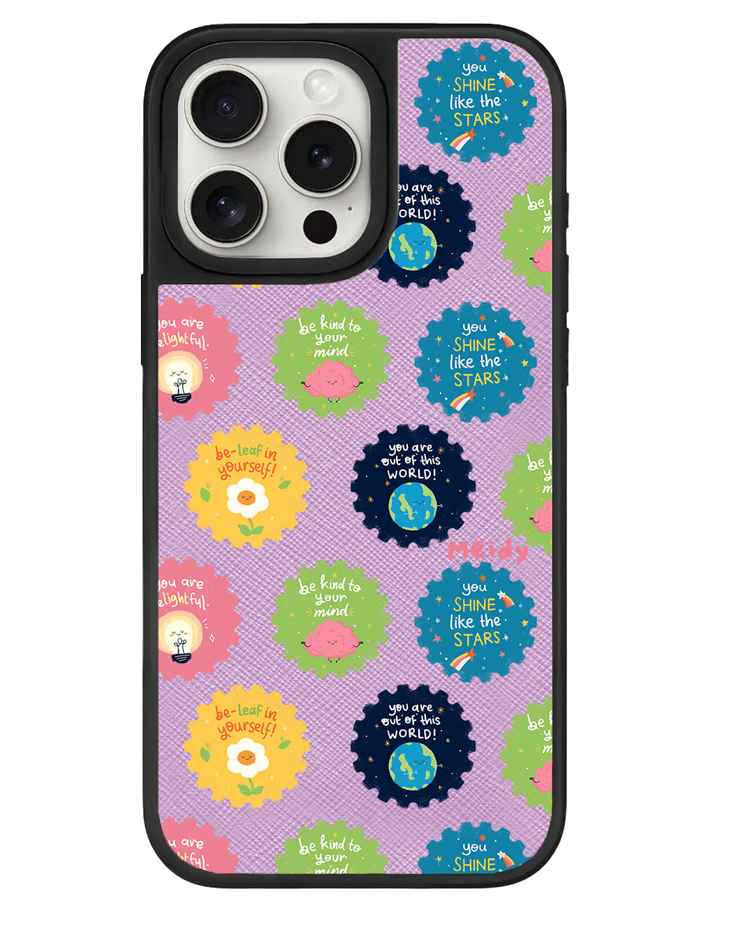 iPhone Leather Grip - Self Reminder Stamps