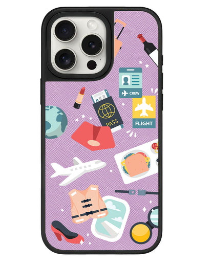 iPhone Leather Grip - Stewardess or Flight Attendant