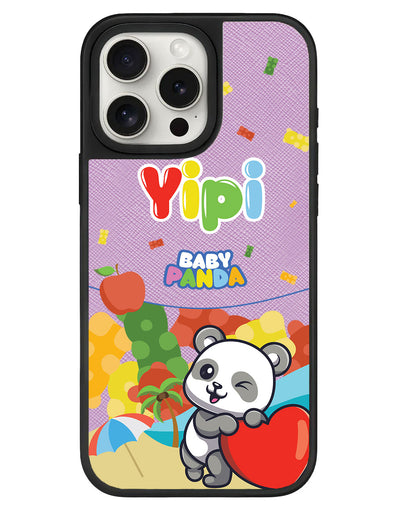 iPhone Leather Grip - Yipi Baby Panda