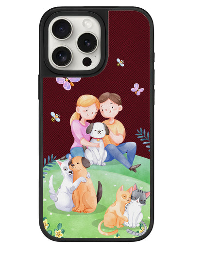 iPhone Leather Grip - Adorable Animals