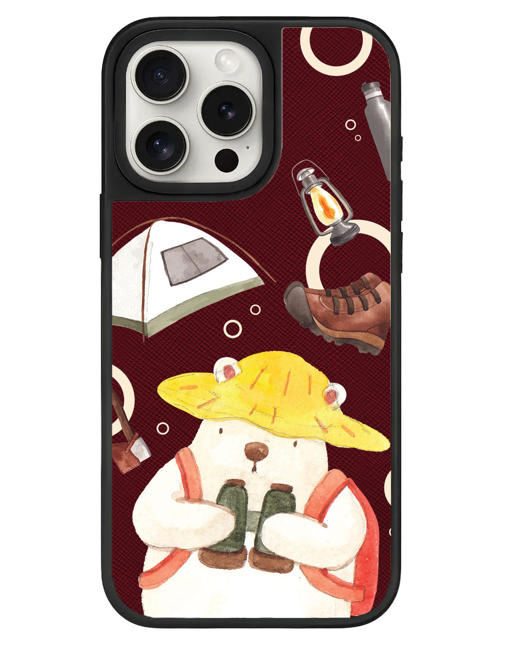 iPhone Leather Grip - Adventure of Bear