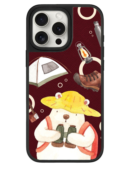 iPhone Leather Grip - Adventure of Bear