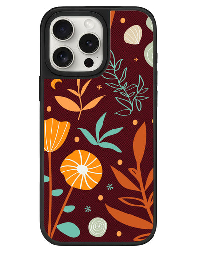 iPhone Leather Grip - Autumn Botanical