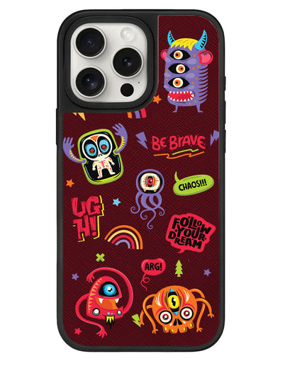 iPhone Leather Grip - Baby Monster Holo