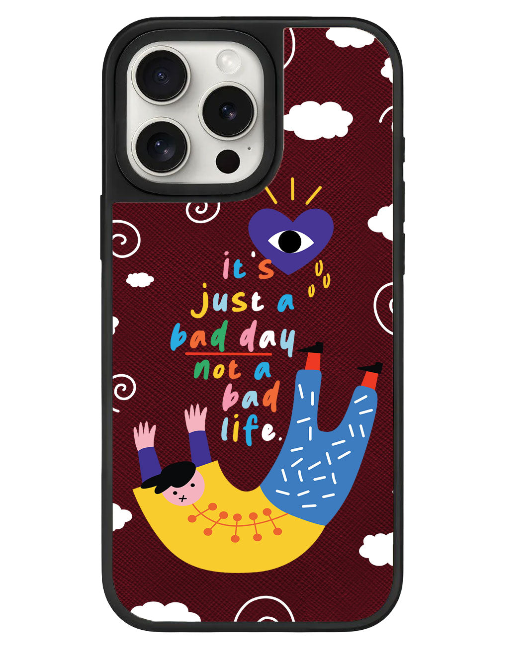 iPhone Leather Grip - Bad Day