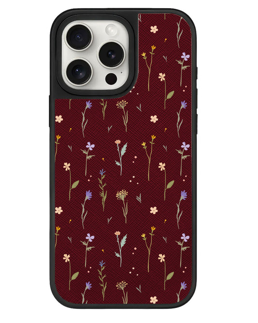 iPhone Leather Grip Case - Botanical Garden 2.0