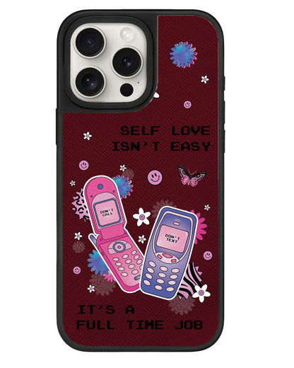 iPhone Leather Grip - Busy Love Myself