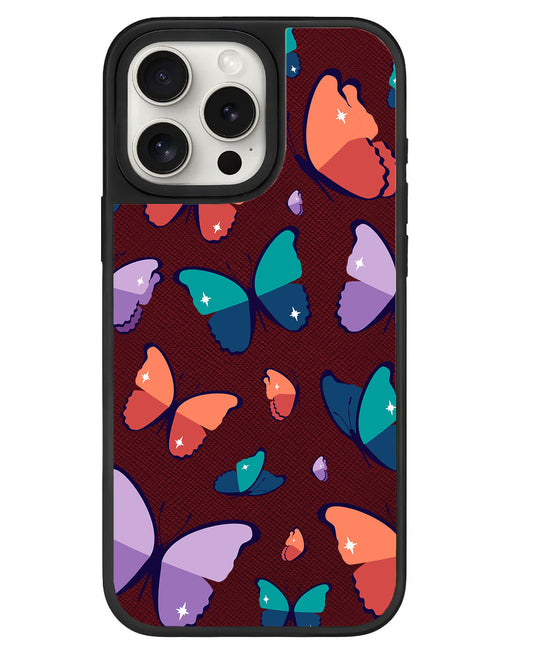 iPhone Leather Grip Case - Butterfly