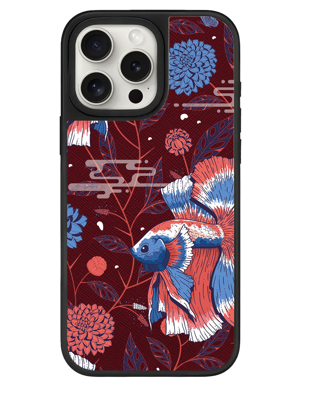 iPhone Leather Grip - Fish & Floral 2.0