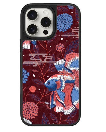 iPhone Leather Grip - Fish & Floral 2.0