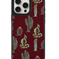 iPhone Leather Grip Case - Cactus