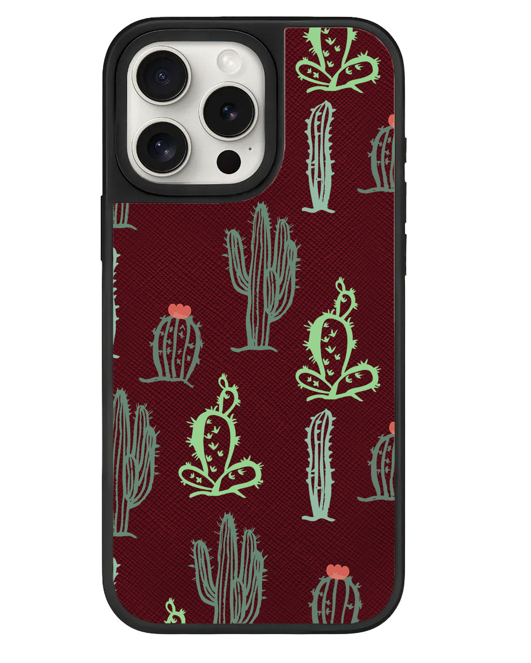 iPhone Leather Grip Case - Cactus