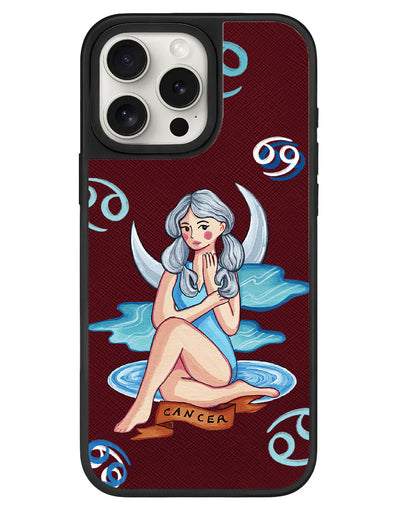 iPhone Leather Grip - Cancer