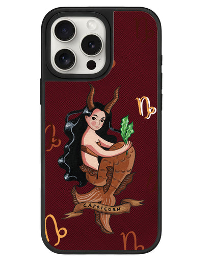 iPhone Leather Grip - Capricorn