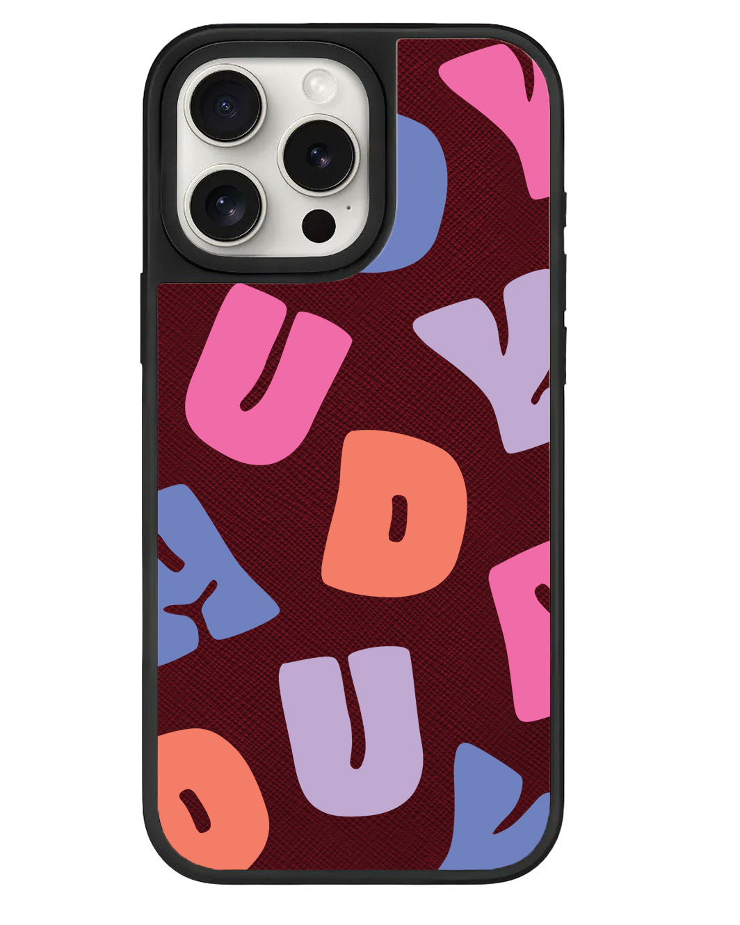 iPhone Leather Grip - Chubby Monogram